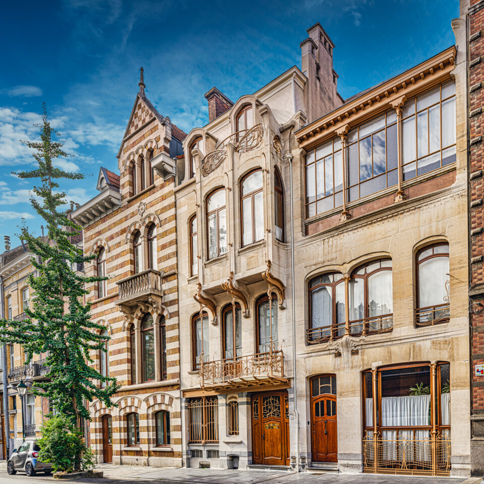 The Horta Museum in Brussels, Belgium, showcasing the Art Nouveau architecture.