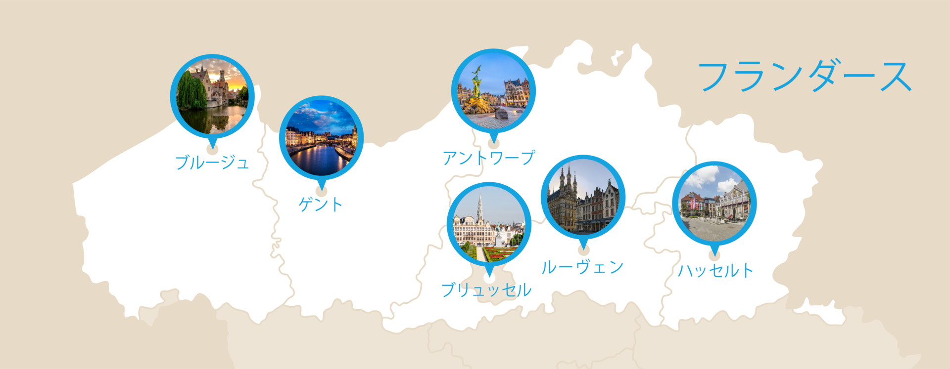 flanders-Japanese A map of Flanders in Japanese